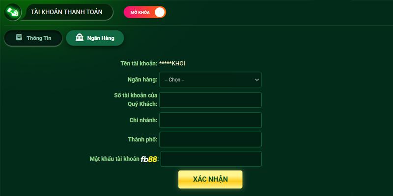 Lưu ý quan khi rút tiền FB88 về tài khoản ngân hàng